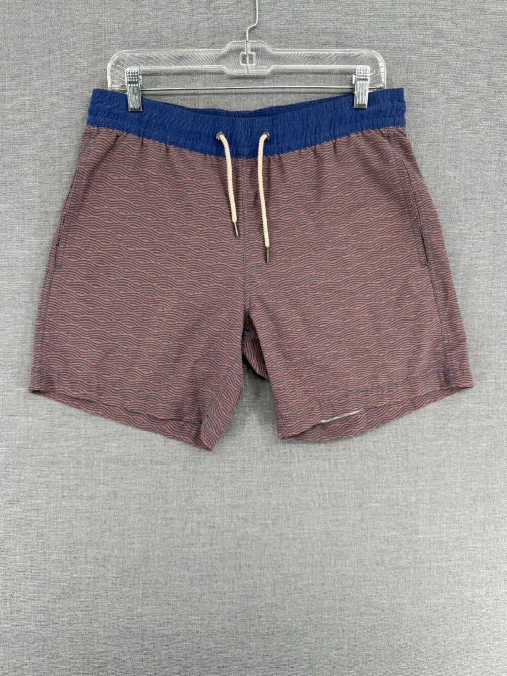Fair Harbor Bayberry Board Shorts Mens S 6" Striped Drawstring Swim Trunks